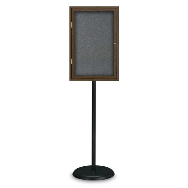Corkboard, Double Door, Radius Frame, 60x36", Satin/Buff